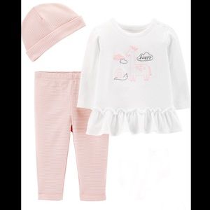 Carter’s 3 Piece Giraffe Take Me Home Set